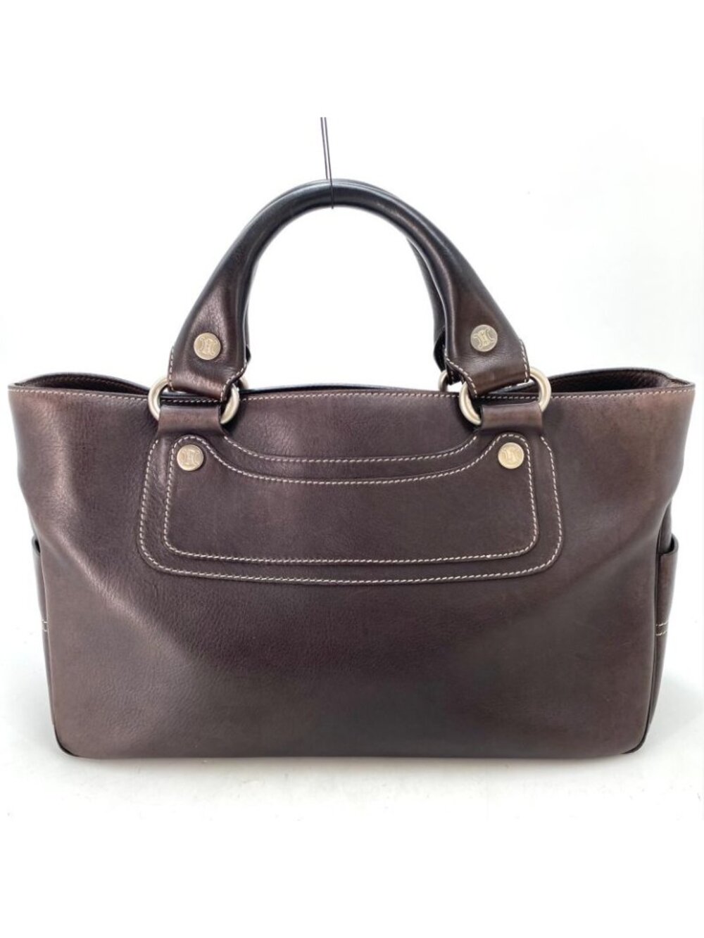 Celine Hand Tote Boogie Leather Brown Formal - Picture 2 of 16